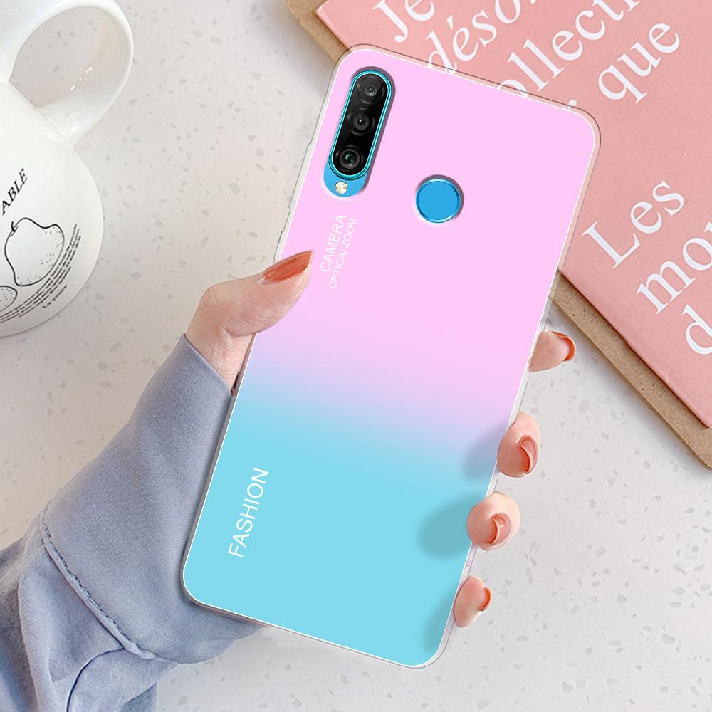 For Huawei P30 Lite Case P30 Lite Back Cover Girls New Fashion Clear Phone Case Fundas Soft Silicone Case For Huawei P30 Lite