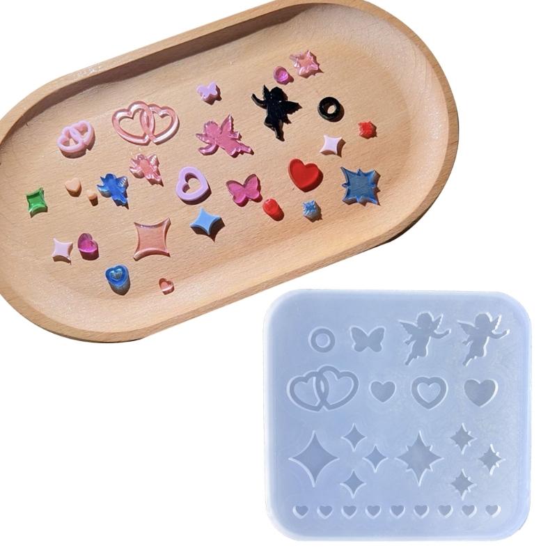 Resin Shaker Fillings Mold,Silicone Angel Mold Epoxy Resin Mold Filler Quicksand Casting Filling Mold for Jewelry Making