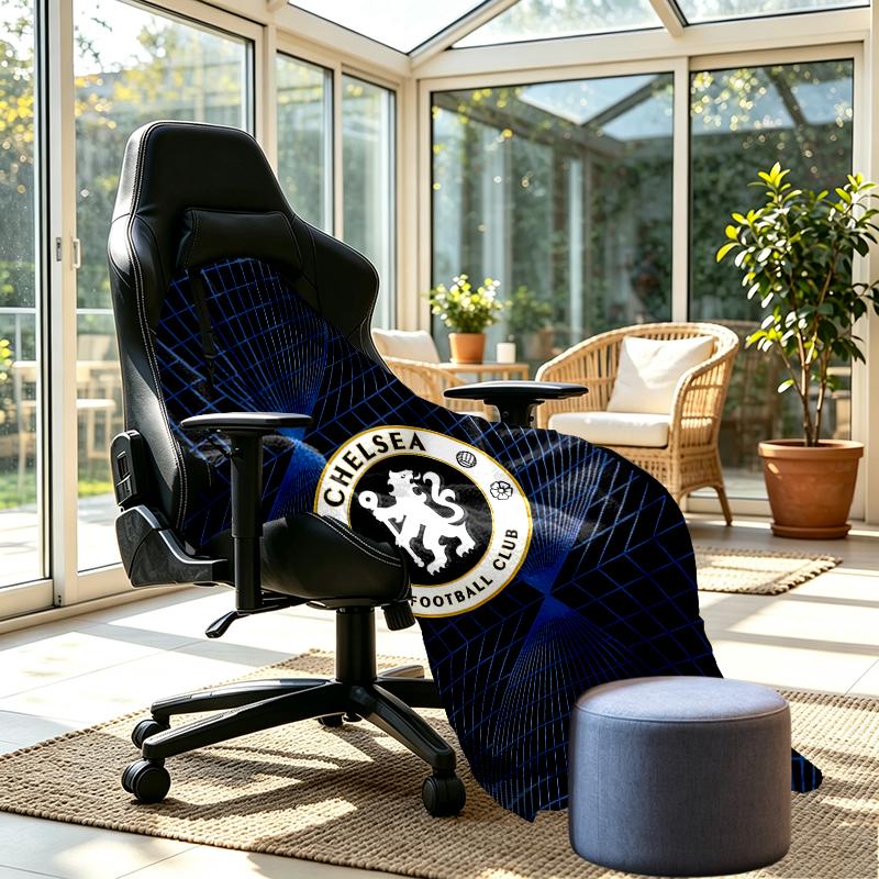 Chelsea F.C Print Blanket - Soft & Comfortable, for Bedroom, Travel, Sofa, Home Decoration - Birthday Christmas Gift for Friend