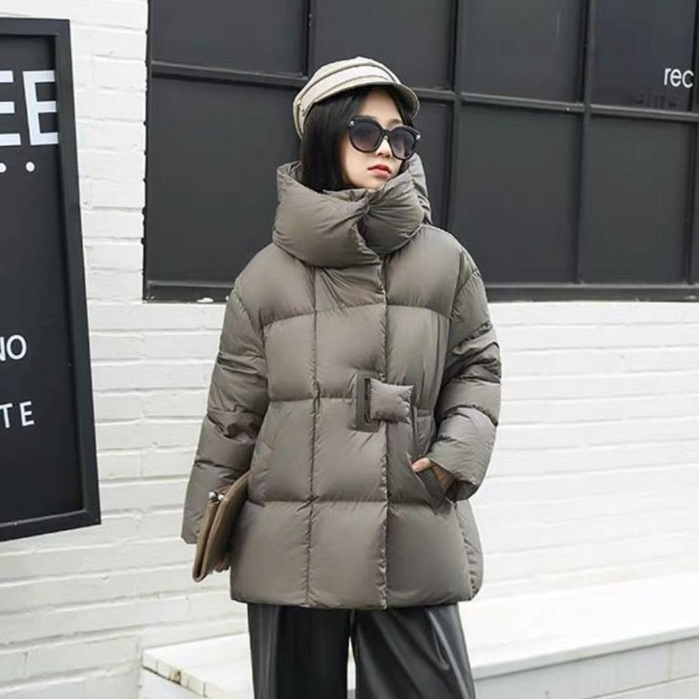 Small High-end White Duck Down Short Thickened Down Jacket Women's New Winter Temperament Socialite Jacket