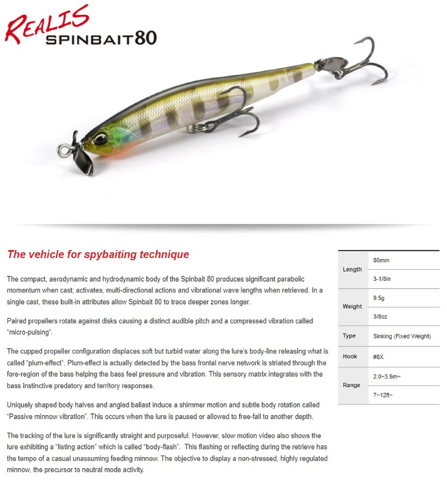 LEURRE DE PECHE DUO REALIS SPINBAIT 80 Modèle: … - Sport