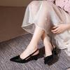 Pointed Toe Buckle Strap Ladies Sandals Solid Shallow Fashion Sexy Party Slingbacks 2025 Summer High Heeled Shoes Woman