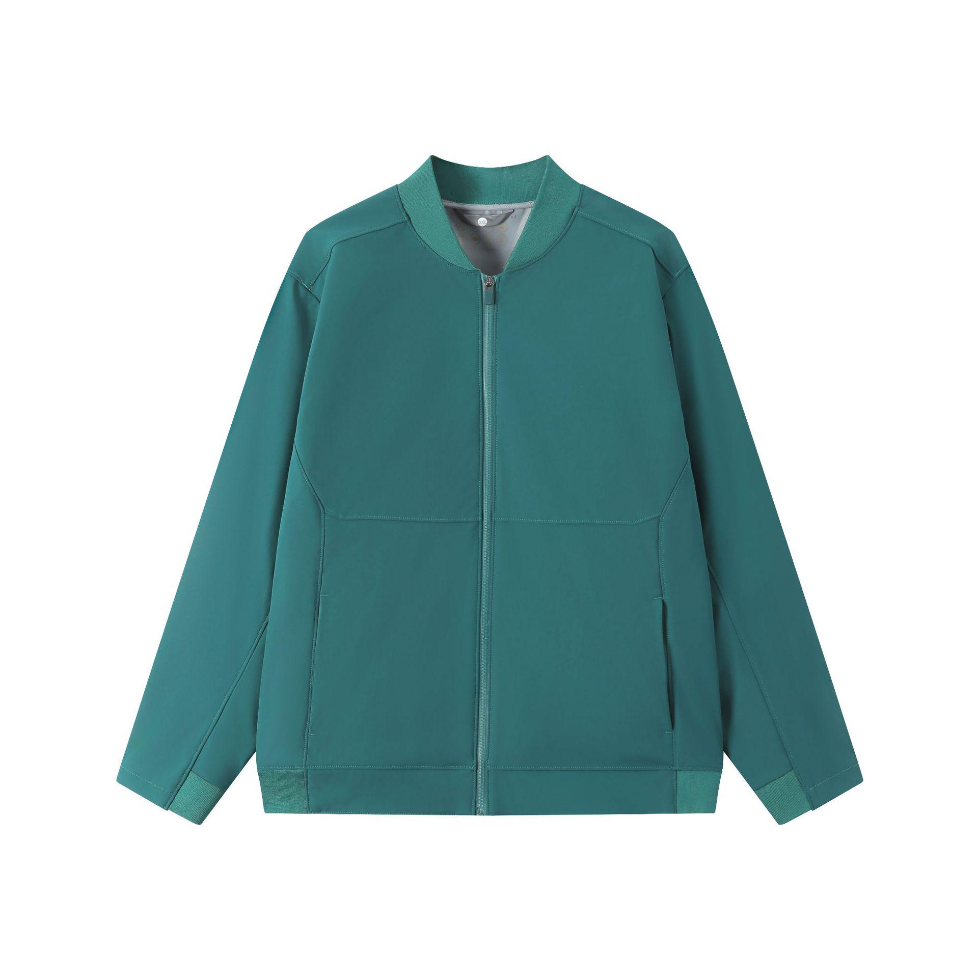 

Уличная куртка-ветровка софтшелл с принтованным логотипом - Темно-зеленая водонепроницаемая стойка 4XL