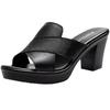 Large Size New Women's Sandals Thick Heels High Heels Anti Platform Versatile Casual Women's Shoes