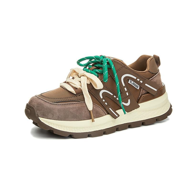 Leather Forrest Gump Shoes Women's 2025 Spring New Women's Sports Shoes Platform Running Shoes Casual Versatile Shoes Children