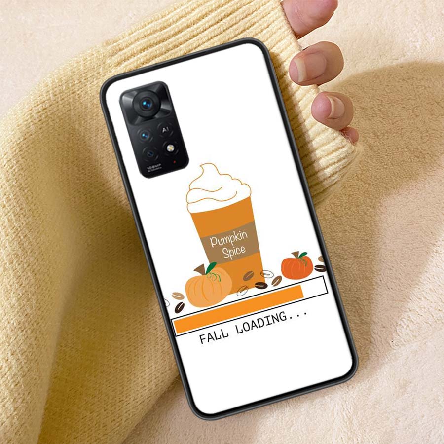 Pumpkin Happy Fall Phone Case For Redmi 13C 14C Note 14 13 Pro Plus 5G Clear Capa 12 12C 10A 10C 10 9A 9C 9T 9 8 Pro Cover TPU S