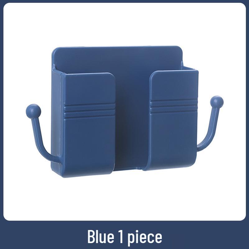 Wall-Mounted Remote Holder & Bedside Phone Charging Shelf
