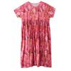 Summer New Simple Bohemian Long Dress Fattened and Enlarged Short-sleeved Crew Neck Printed Dress Women's Clothing