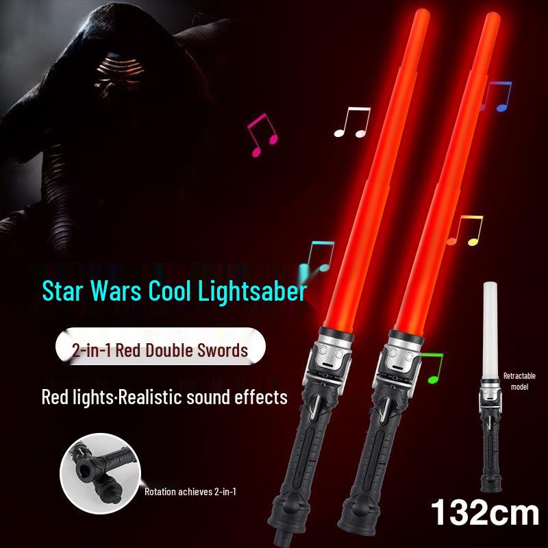 Men's & Children's Telescopic Seven-Color Laser Sword - Flashing Light for Street Vending & Night Markets