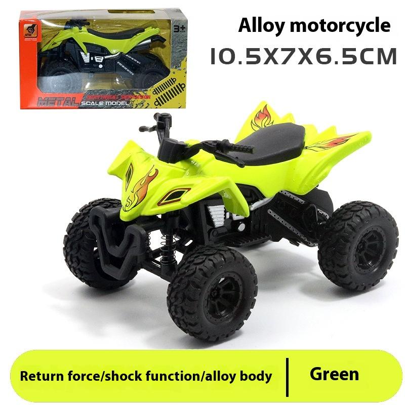 

Моделирование Пляжный Четырехколесный Внедорожный Большой Фут Мотоцикл Модель Из Сплава Детская Игрушечная Машина Мальчик Подарок 10.5X6.5X7CM зелёный
