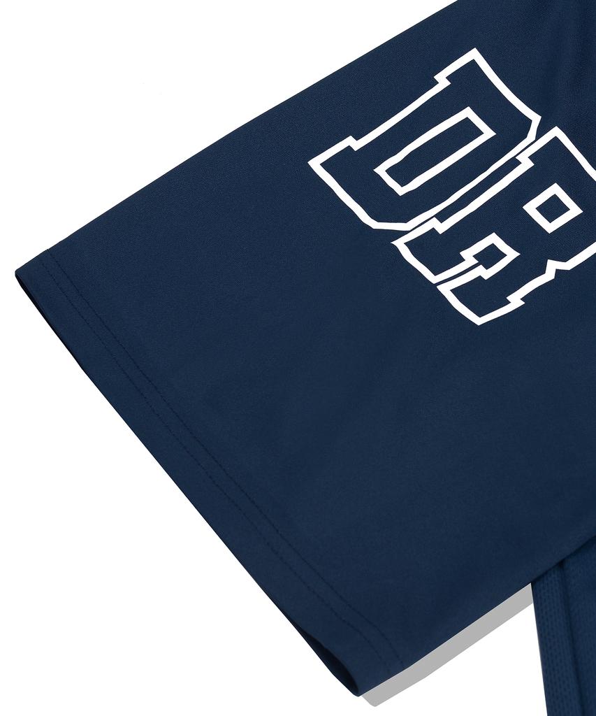 DRIX Rugby Oversized Mesh Jersey Half Sleeve_Navy