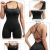 Women's Nude Feel Backless Yoga Jumpsuit - Spring/Summer Fit