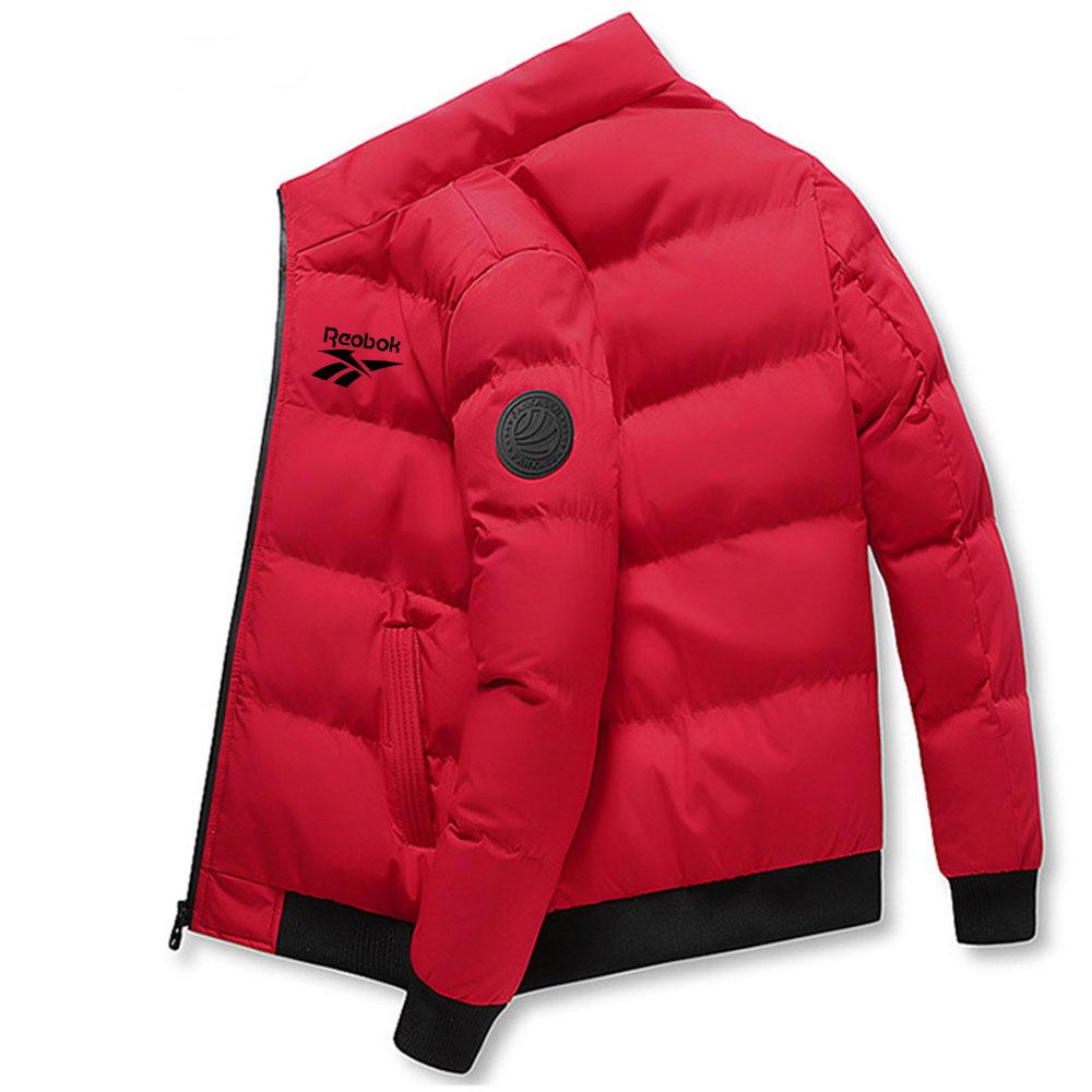 collarless padded jacket