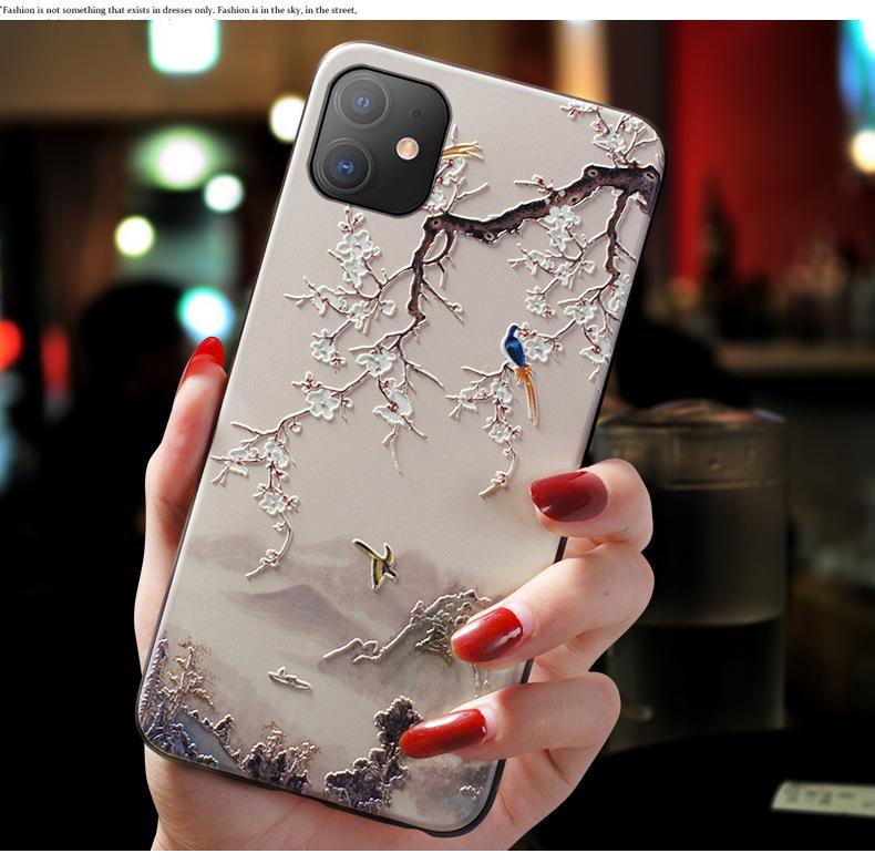 3D Flower Emboss Case For Huawei P30 P20 P40 Lite Honor 20 Pro 9 Lite 8X 10i 10 7A 7C 7X P smart Z 2019 Nova 5T Y9S Y6S Art Case