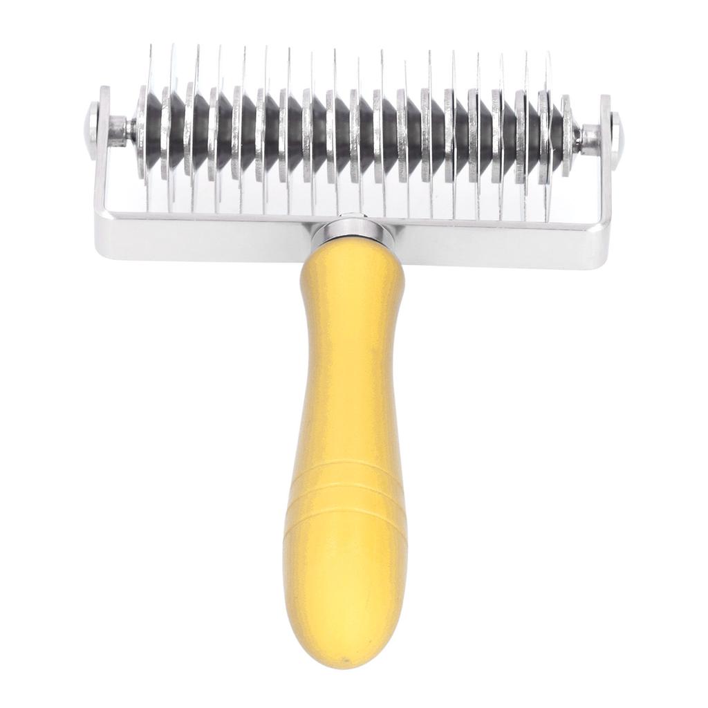 Dough Lattice Roller Stainless Steel Baking Cookies Pie Pizza Roller Cutter with Plastic HandleLattice Roller