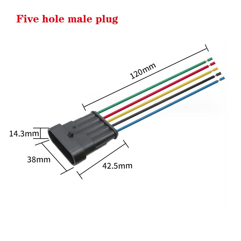 1/2/3/4/5/6 Pin Way Electrical Wire Connector, 18Awg Male Female Plug Socket, Quick Disconnect Wire Connectors For Car, Truck