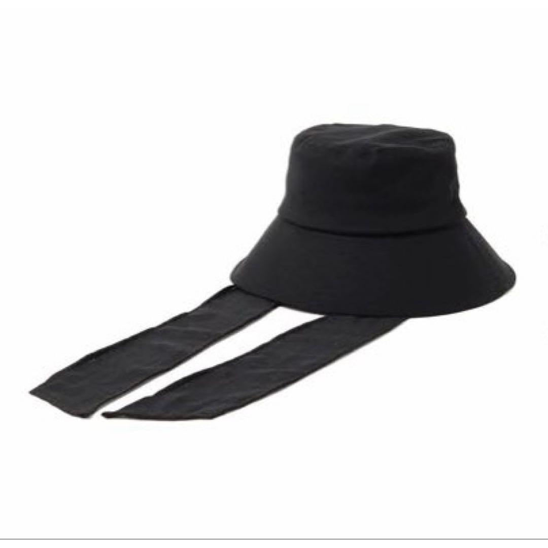 Used BEAMS HEART Sheer string bucket hat black black