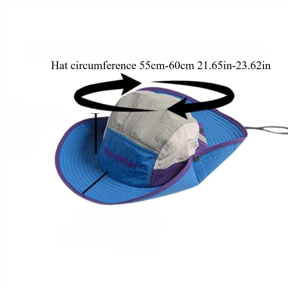 Sun Protection Bucket Straw Hat Colorful Quick Dry For Men Women Ideal For Outdoor Hiking Camping Fishing Summer Activities