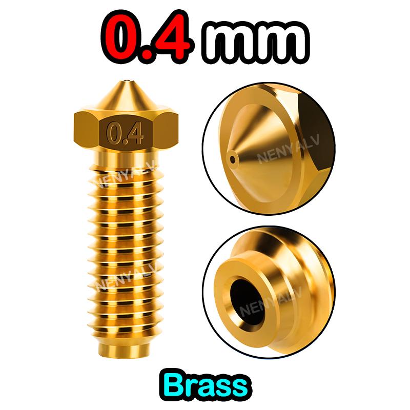 1~10 Stück Für Anycubic Kobra 2 Großhandel 0,2/0,4/0,6/0,8/1,0 mm Messingdüsen für Kobra2/Kobra2 Pro/Neo Kobra2 Plus/Max 3D-Drucker