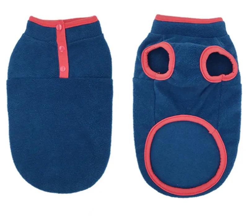 

Soft Dog Hoodie Coat Fleece Pet Clothes Dog Clothing Cat Chihuahua Yorkshire Miniature Pinscher Pomeranian Costume Pet Outfit XS（old） темно-синий