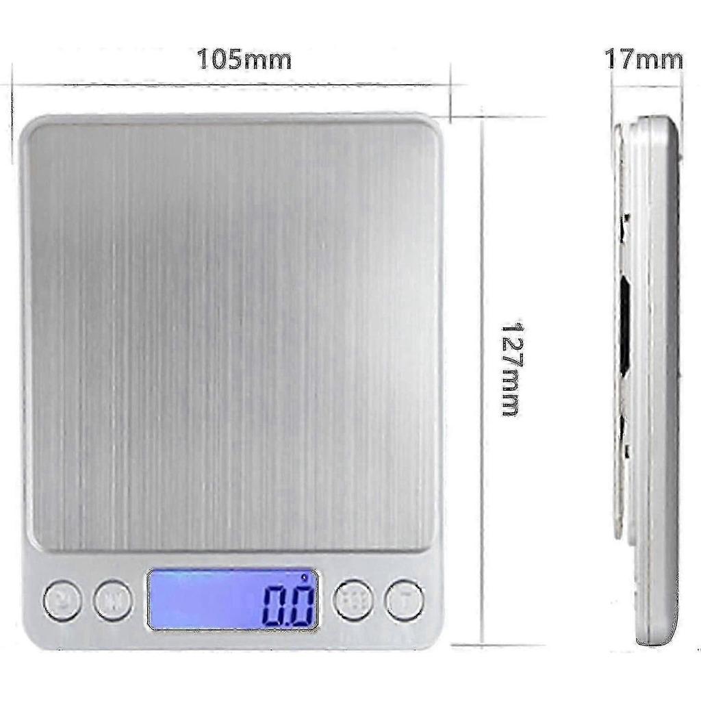 2026 Hot!! 3000g / 0.1g Precision Scale, High Precision Smart Kitchen Electronic Scale, Backlit Lcd Display, Tare And Pcs Functio