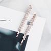 Shiny Rhinestone Metal Hair Clips For Women Fashion Simple Black Silver Color Hairpins Girls Hairgrips Jewelry Hair Accessories