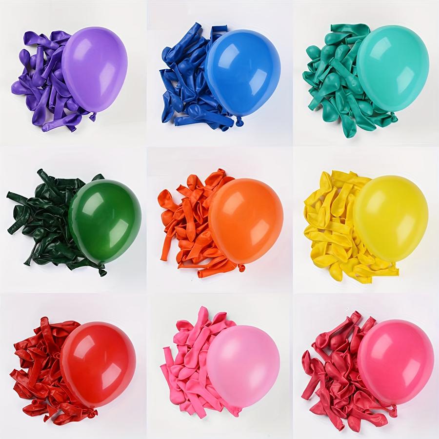 50/100pcs Round Balloons & 1/2pcs Balloon Pump, Atmosphere Inflatable Supplies for Birthday Wedding Carnival Home Shop Decor XJM