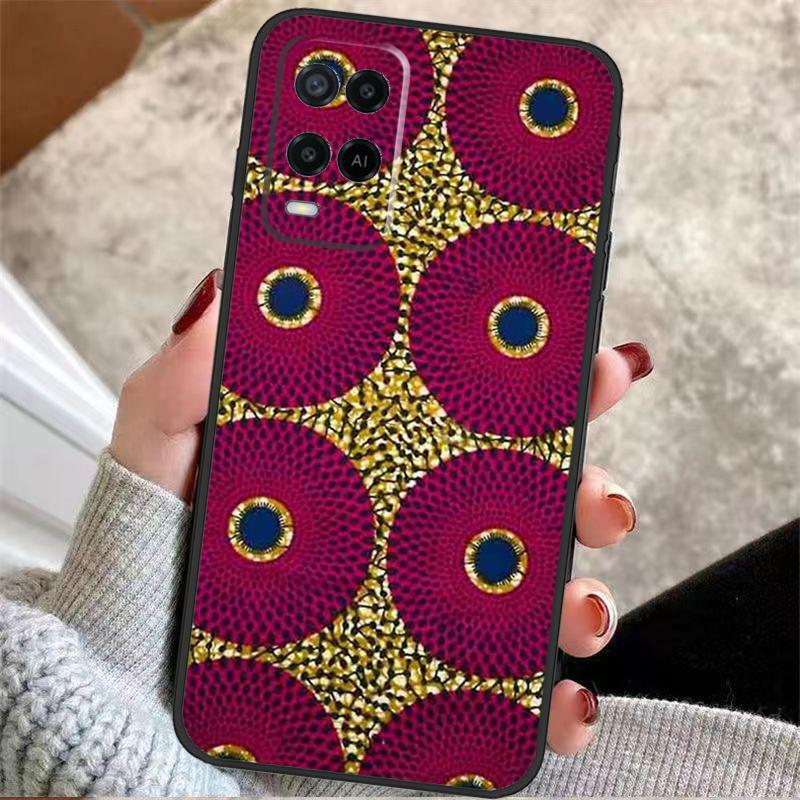 

African Wax Print Case For Oppo A38 A74 A94 A54 A18 A58 A78 A98 A80 A60 A40 A96 A76 A16 A15 A17 A57 A77 A5 Pro OPPO A94 5G
