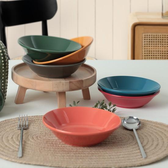 

Тарелка обеденная Keramika Rainbow Hittite 18 см, 6 предметов 113/617