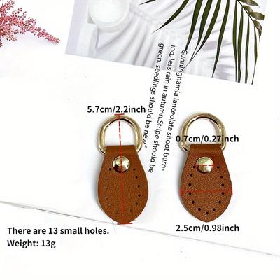 5 Pair Multi-color DIY Luggage Accessories Leather Hand-stitched Buckle Pair Strap Accessories Buckle