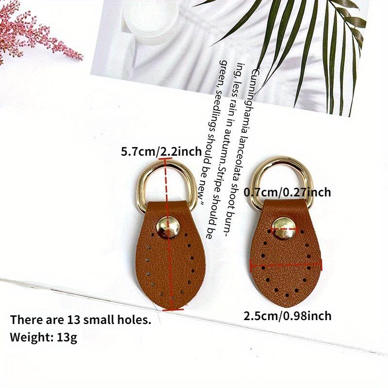 5 Pair Multi-color DIY Luggage Accessories Leather Hand-stitched Buckle Pair Strap Accessories Buckle