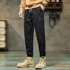 Men's Trendy Brand Tied Feet Casual Pants Loose Sports Harlan Trousers Spring and Autumn Overalls Spring Thin