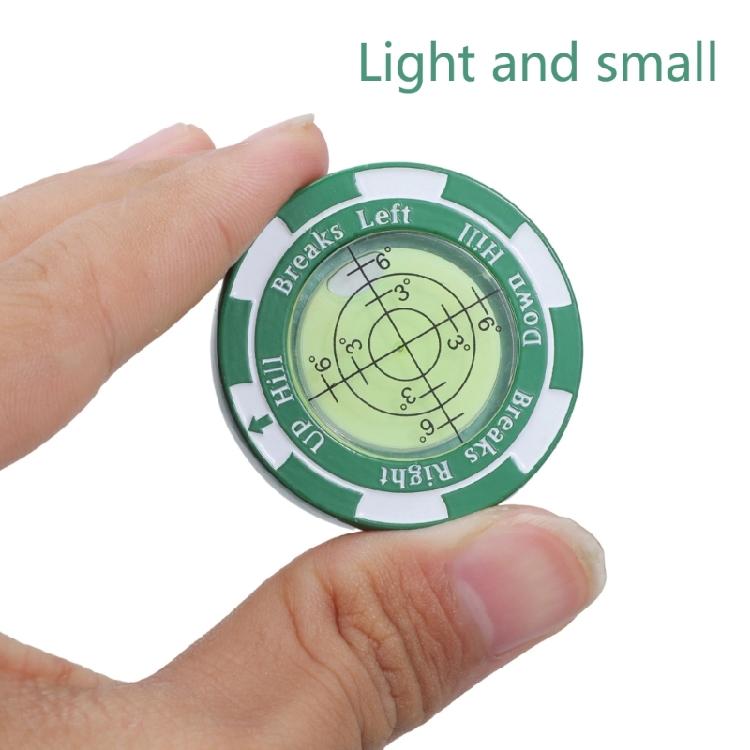 Golfball Mark Bubble Levels Measuring Tool Golfs Putting Aid Tool Round Bubble Levels High Precisions Reader Easy to Use
