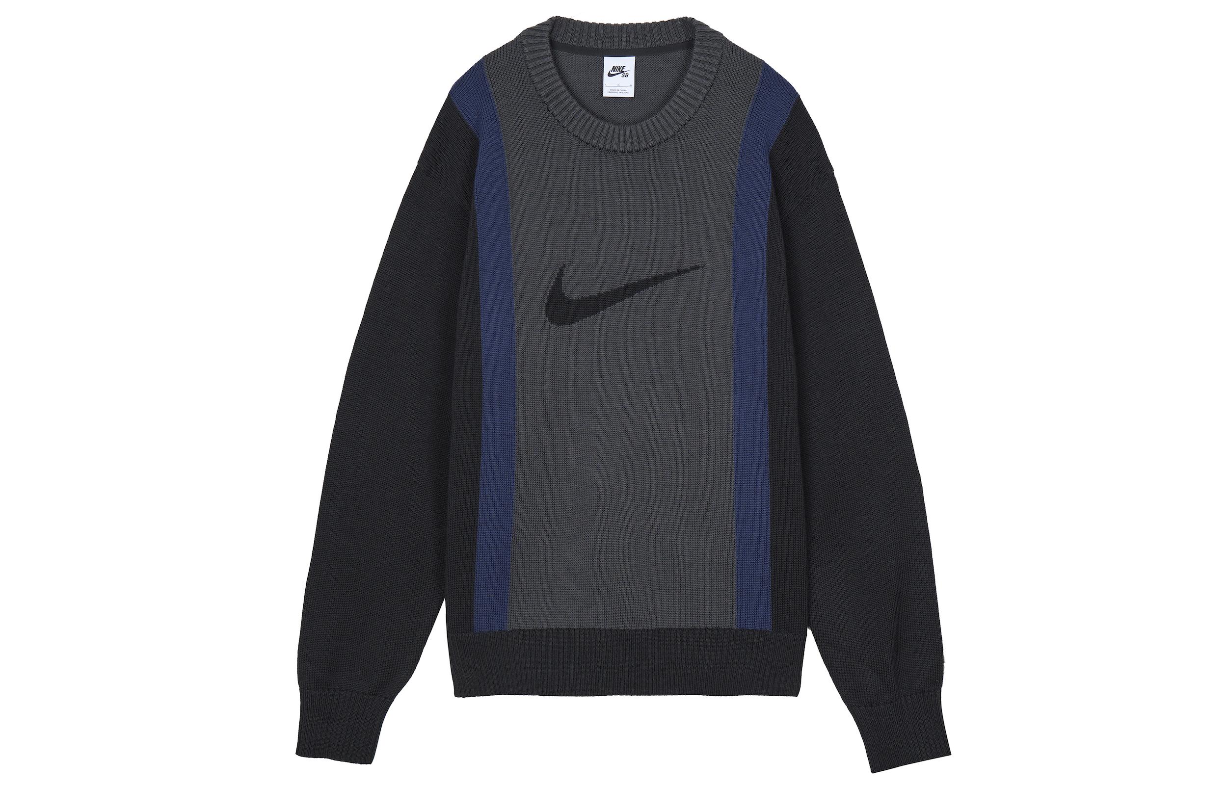 Nike Sweaters Men s Gray Crew Neck Moderate Other DD0579-010 XXL