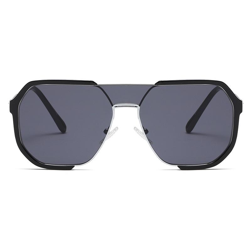 Unisex Myopia-Compatible Sunglasses with Large Retro Frame - Xiaohongshu Style #2238