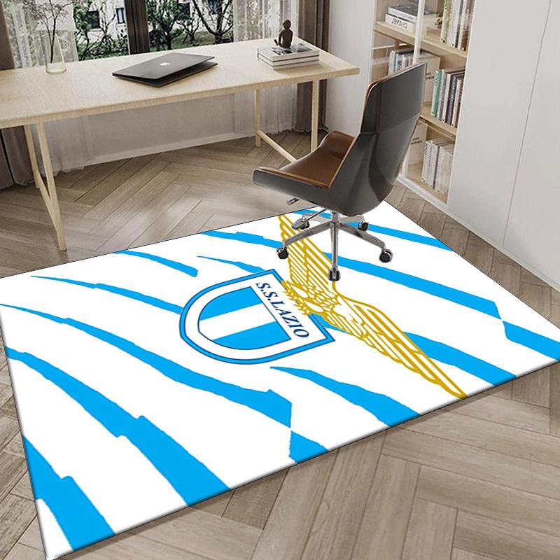 Lazio Football Club Emblem Area Rug Office rug, Chair Rug, Decor Carpet Livingroom bedroom Mat, Large Size Fan gifts Christmas gifts