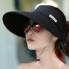 Foldable For Women Sunscreen UV Protection Travel Sun Hat Empty Top Hat Women Cap Korean Style Hat