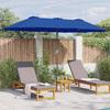 Garden Sun Umbrella Azure Blue 370 x 197 x 239 cm