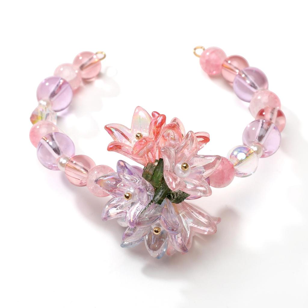 2/10 Piezas Colgante de Lirio Perla Cuentas Acrílicas Para DIY Collar Pulsera Pendientes Fabricación de Joyas Accesorios para Manualidades