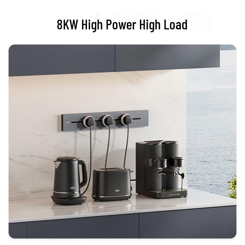 Philips Aufputz-Bewegliche Schienensteckdosenleiste CN-Stecker (Adapter enthalten)