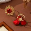 Retro Französische Kamelienblüten Schal Schnalle - Handgefertigtes High-End Modeaccessoire