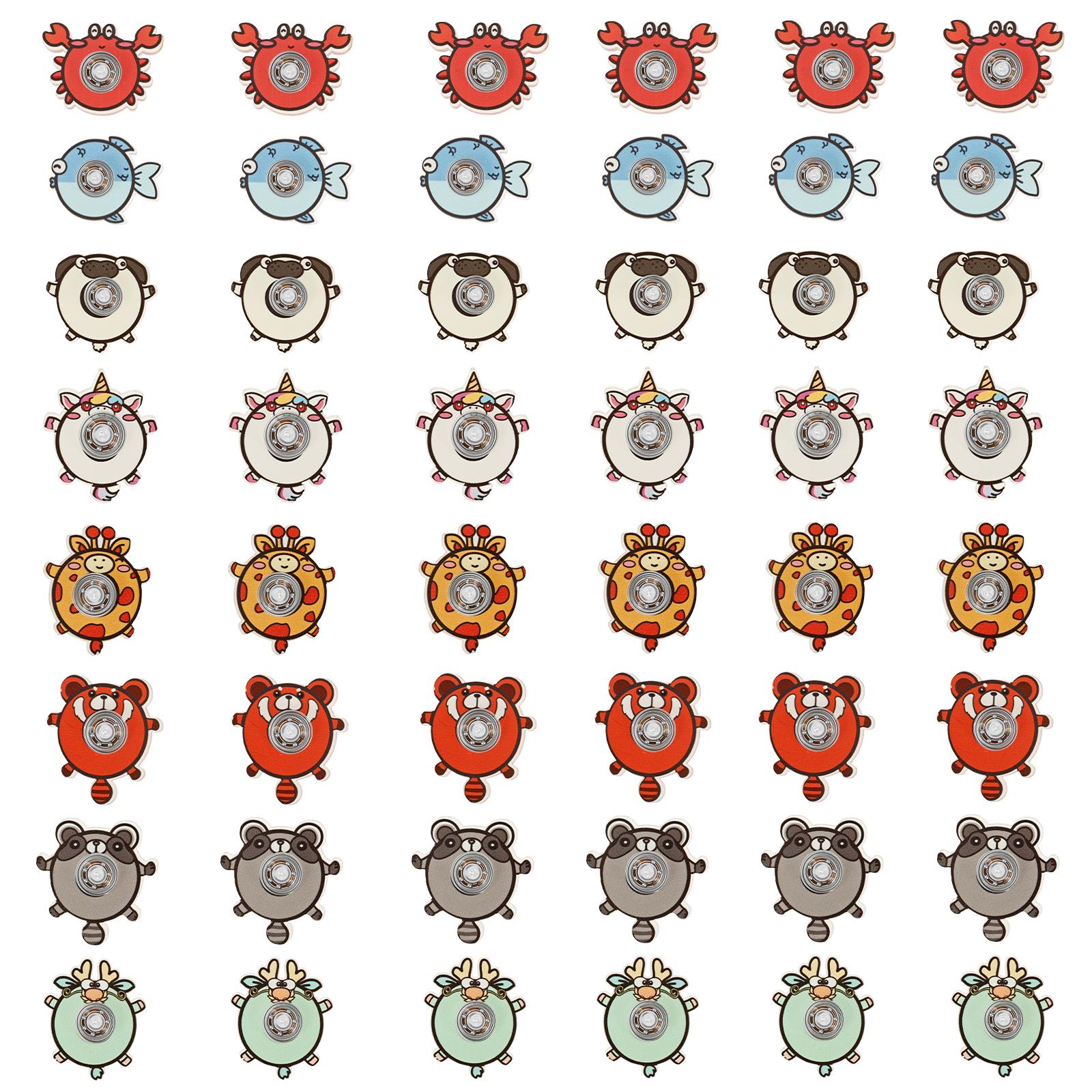 

48-60PCS Mini Finger Gyro Toys Fidget Spinners Sensory Stress Toys Hand Spinner Party Favors Gifts for Boy Girl Children Adult