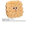Sandwich Biscuit Plush Pillow Round Square Cartoon Cookies Plush Toy Stuffed Doll Plushie Sofa Couch Cushion Home Bedroom Decoration Kids Adults Gift