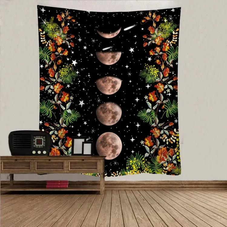 Simple Floral Pattern Tapestry Bedroom Living Room Tapestry Home Wall Decoration Tapestry