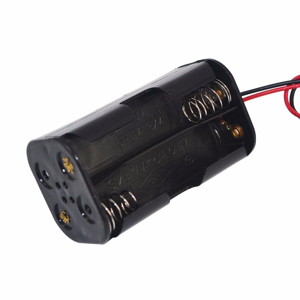 4 * AA Batteries With Wire Leads AA Battery Holder Battery Storage 4 X AA Battery Back Battery Case
