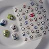 Cute Cartoon Dog 5D Nail Art Stickers - Waterproof, Long-lasting Adhesive Decals