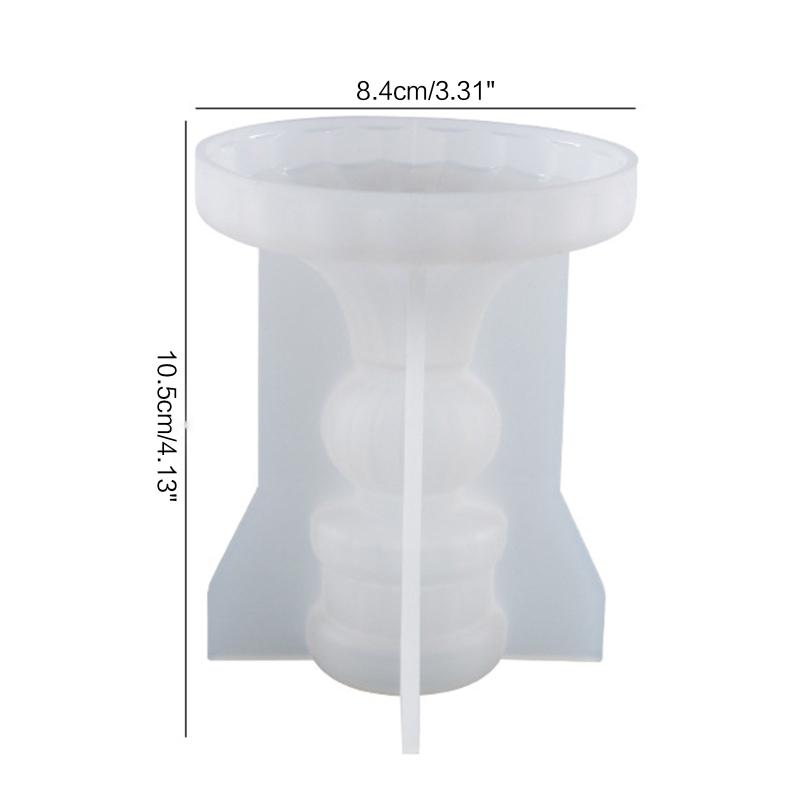 Glas Kerzenständer Harzform Kristall Spitzkerze Teelicht Kerzenhalter Form Gießform Party- und Hochzeitsdekoration