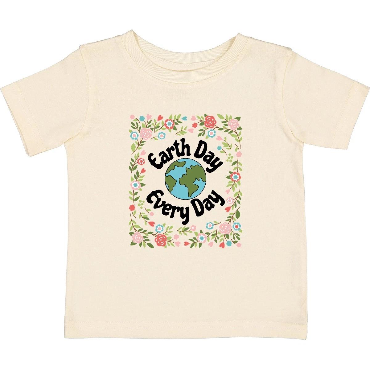 Inktastic Earth Day Every Day 2025 Environtal Baby T-Shirt April 22 22nd Tees 130