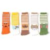 1Pair Cotton Five-finger Socks Children's Cartoon Long Tube Socks Comfortable Breathable Sweat-absorbing Healthy Socks Toe Socks