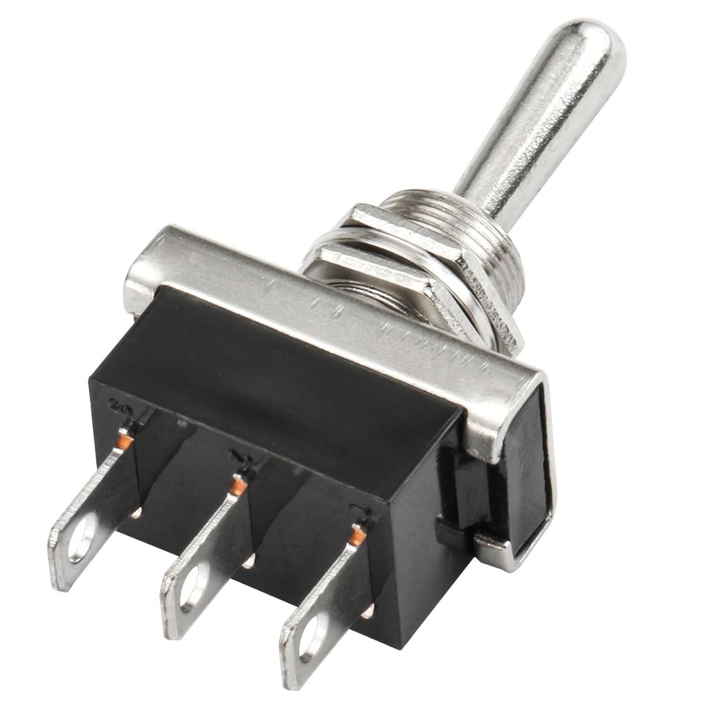 Heschen Metal Toggle switch Flick Flip, KN3D-103, 12V 25A, SPDT, ON/OFF/ON, 3 Positon, 3 Pin, for Car Dash Light
